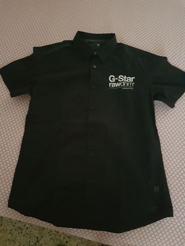 Camisa G-Star Negra Manga Corta