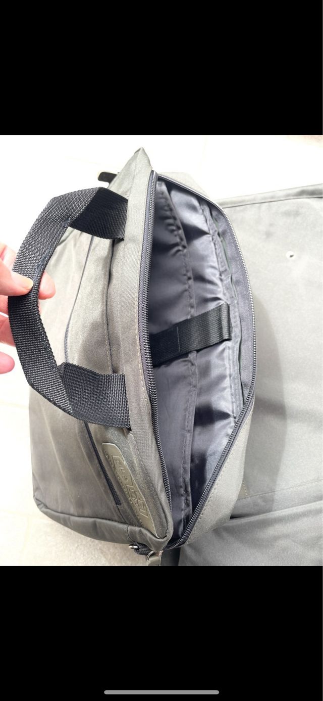 Porta abiti-valigia in nylon grigio