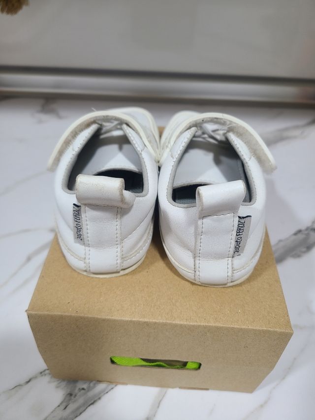 Zapatos Feroz Paterna Blancos Talla XL