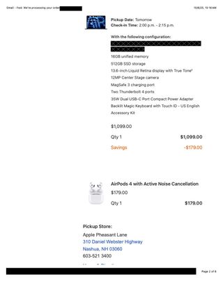 Brand new, unopened AirPods 4 ANC