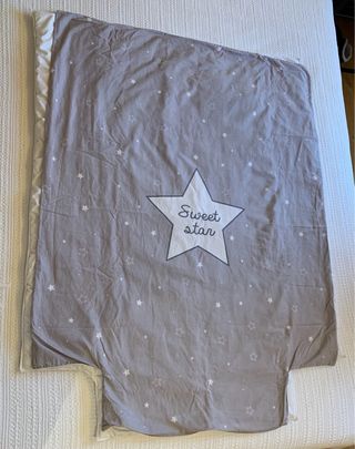Cuna blanca madera. Regalo colchón visco y ropa