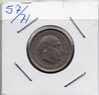 5 Pesetas 1957 Franco