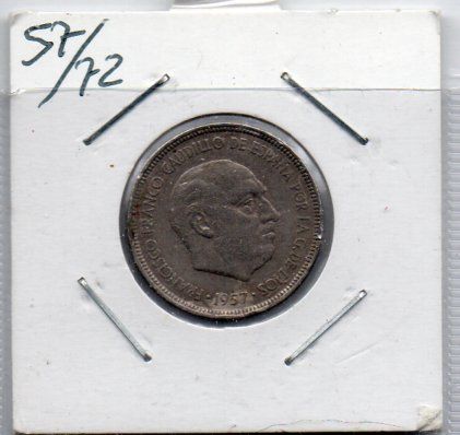 5 Pesetas 1957 Franco