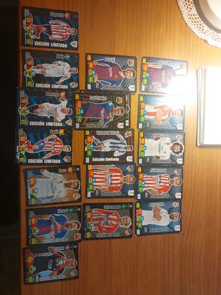Lote cromos fútbol Adrenalyn 2017-18 y 2018-19