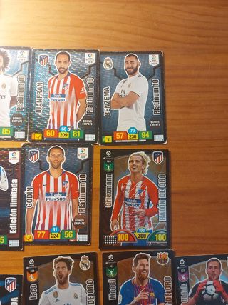 Lote cromos fútbol Adrenalyn 2017-18 y 2018-19