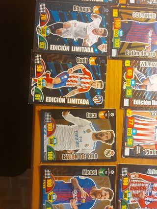 Lote cromos fútbol Adrenalyn 2017-18 y 2018-19
