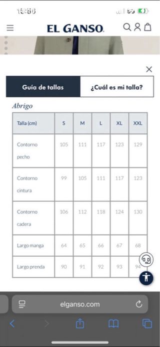 Gabardina Ganzo Azul Marino