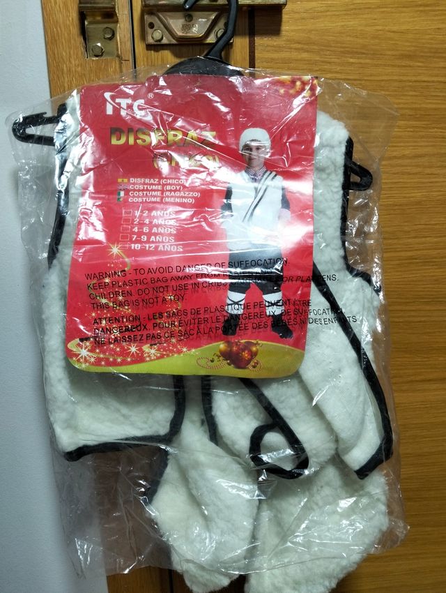 Traje de pastor de 1/2 anos