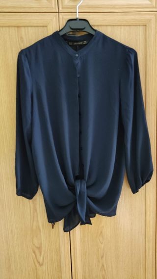 Camisa Zara azul Talla Única
