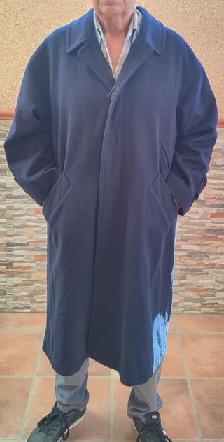 Abrigo Loden Azul Hombre