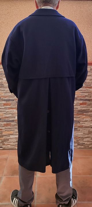 Abrigo Loden Azul Hombre