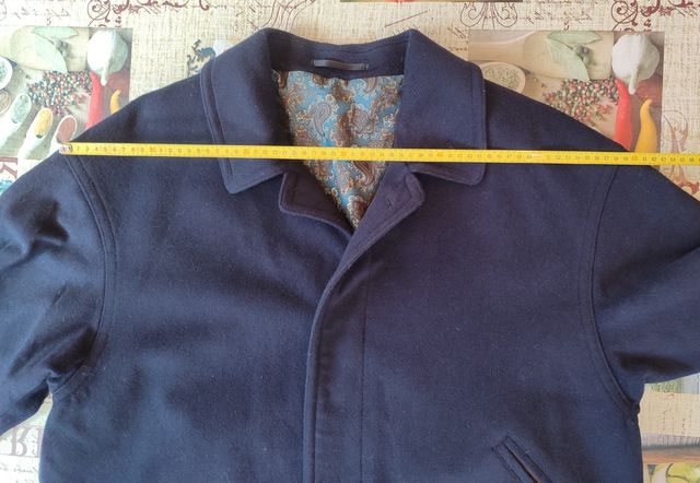 Abrigo Loden Azul Hombre