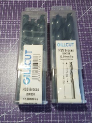Brocas HSS Gillcut 12mm DIN338 (5 uds)
