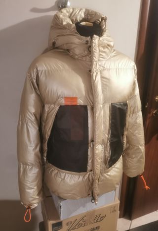 Giubbino uomo oro e nero Giubbotto simil piumino