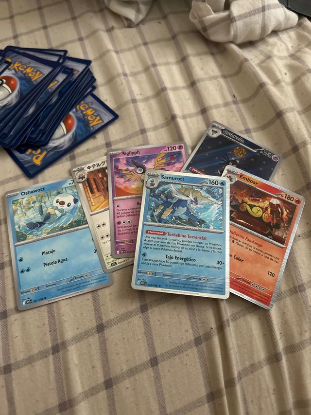 mazo Cartas Pokémon originales 25€ +150 cartas