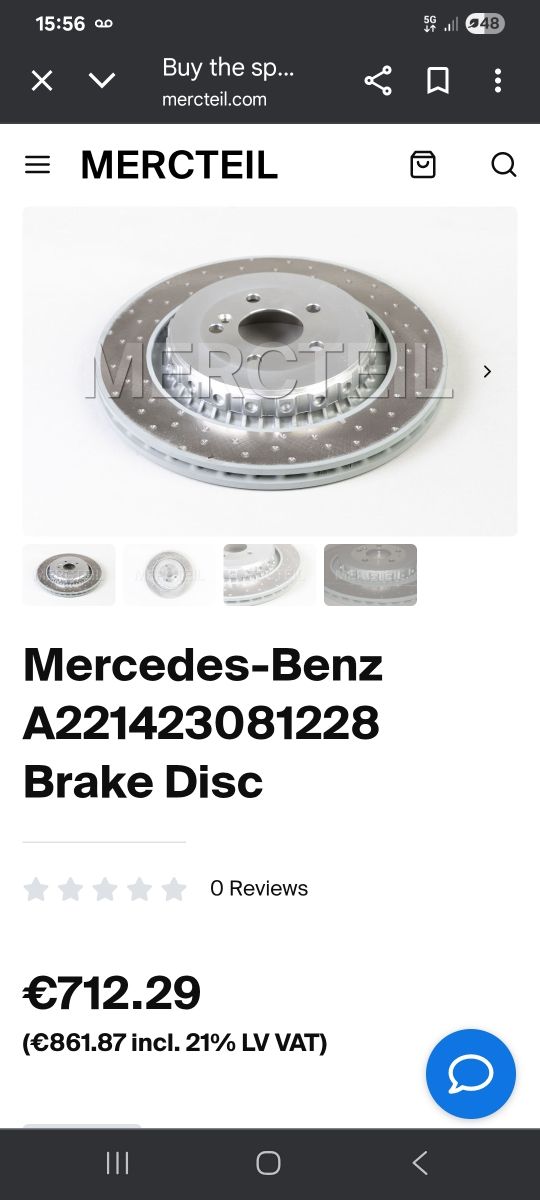 Disco Freno Mercedes Benz AMG