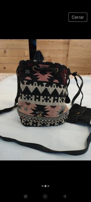 Bolso bombonera étnico