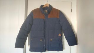 Chaqueta niño azul y marrón