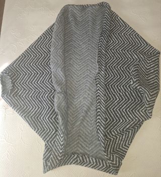 Chaqueta de rayas abierta manga media