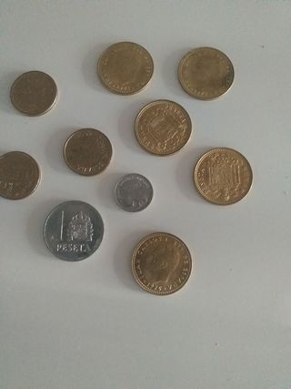 Lote de Monedas Antiguas Pesetas