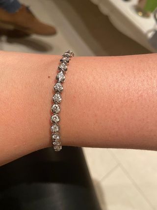 Pulsera Rivière Oro Blanco 18kt Diamantes
