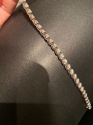 Pulsera Rivière Oro Blanco 18kt Diamantes
