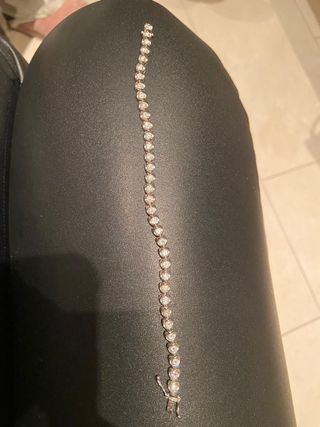 Pulsera Rivière Oro Blanco 18kt Diamantes