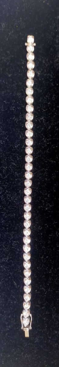 Pulsera Rivière Oro Blanco 18kt Diamantes