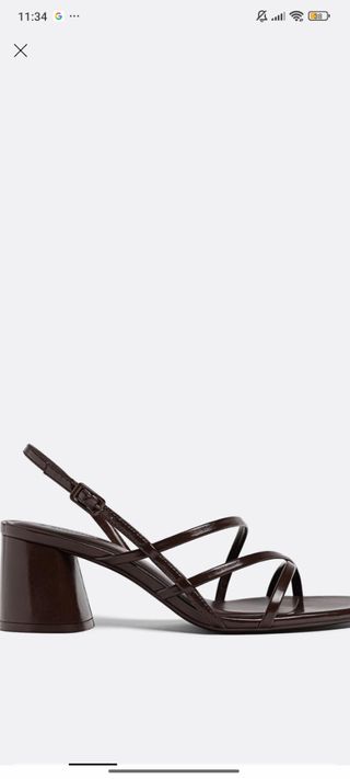 Sandalias Stradivarius Marrones Talla 37