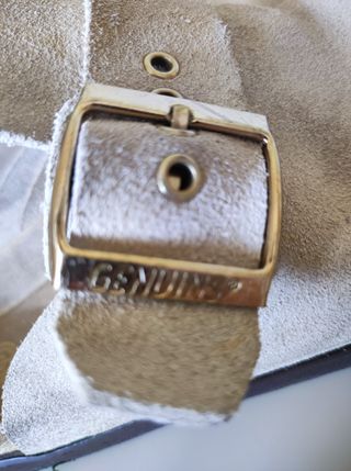 Zuecos Genuins Beige topo, Talla 36