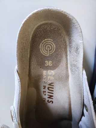 Zuecos Genuins Beige topo, Talla 36