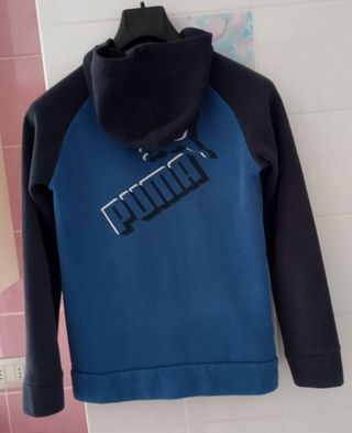 Felpa Puma Blu/Grigio Taglia L (14-16 anni)