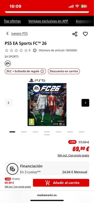 FC 26 PS5/PS4 Físico