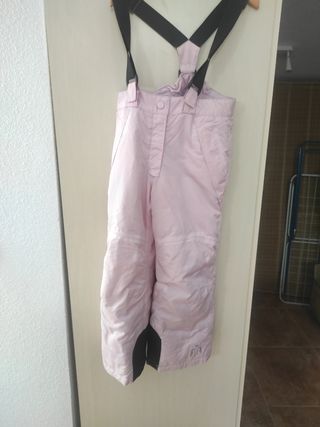 Pantalón de nieve rosa 122-128 cm
