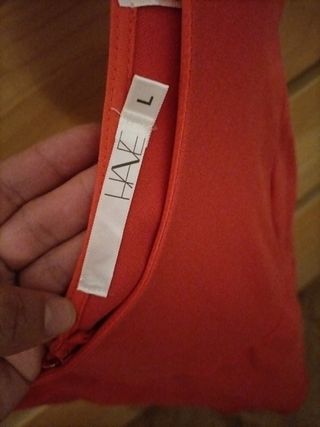 Vestido fiesta naranja.