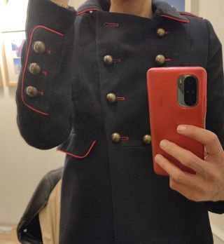 Abrigo Tintoretto azul con botones