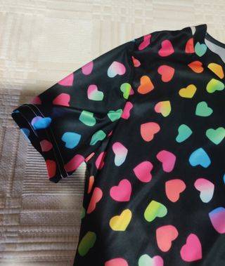 Casaca Enfermera XL Corazones Multicolor