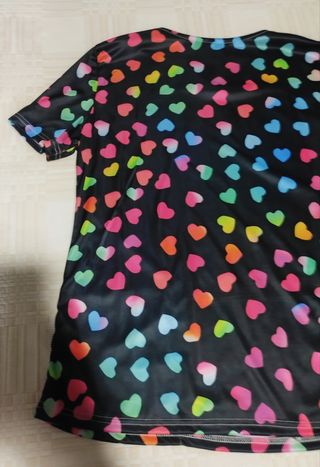 Casaca Enfermera XL Corazones Multicolor