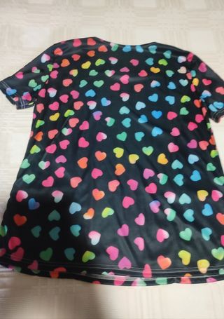 Casaca Enfermera XL Corazones Multicolor