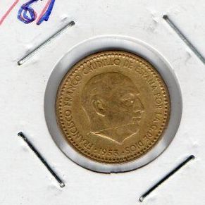 Moneda 1 Peseta 1963 Franco