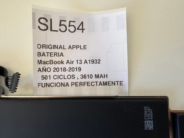 Batteria MacBook Air A1932 (2018-2019) 501 cicli