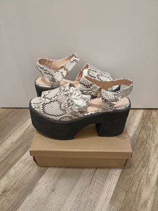 Sandalias Animal Print Plataforma