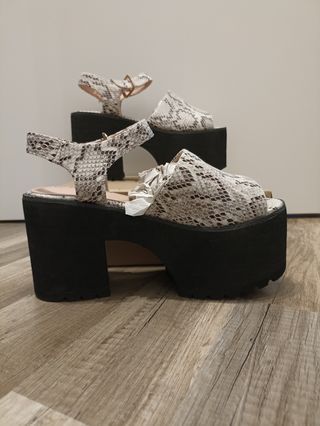 Sandalias Animal Print Plataforma