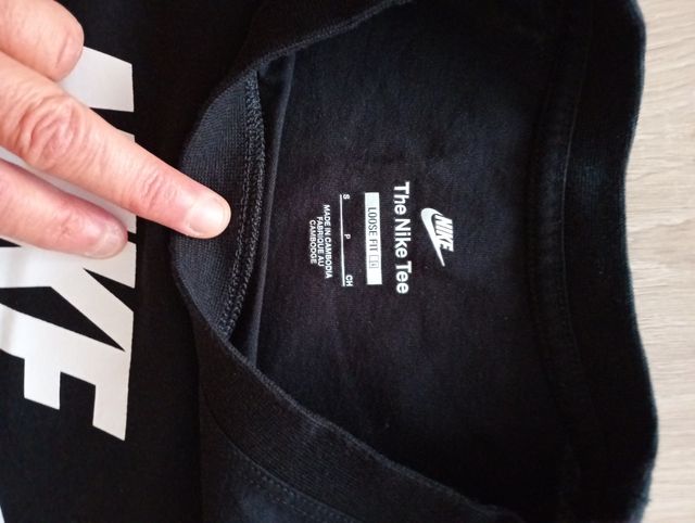 Camiseta Nike Negra Talla S