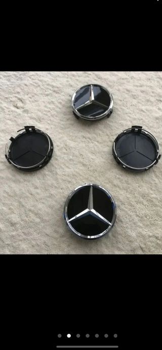 Tapacubos Mercedes Benz 75mm (4 uds)