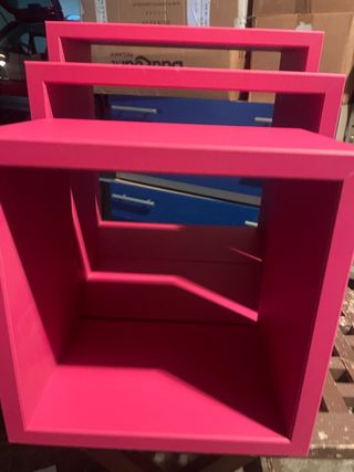 Set mensole cubi scaffale rosa