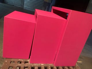 Set mensole cubi scaffale rosa