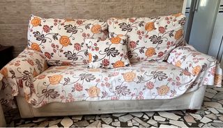 Sofá de 3 plazas beige