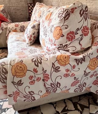 Sofá de 3 plazas beige