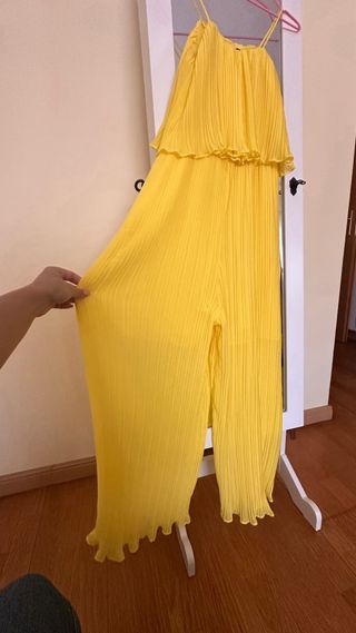 Zara Macacão Amarelo Tamanho XS